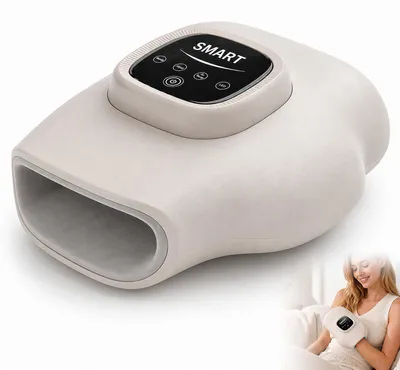 Produktbild von Handmassagegerät mit 3D-Luftkompression,Wärme & LED-Licht,3 Modi,Touch-Display,kabellos–Handmassage & Akupressur bei Arthritis & Karpaltunnelsyndrom