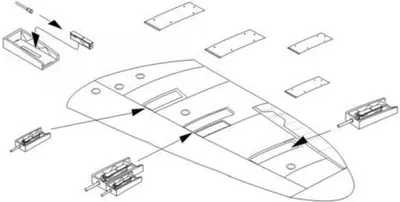 Produktbild von Spitfire Mk.I Wing armament set for Airfix / 1:72