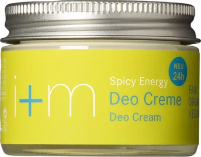 Zdjęcie produktu dla i+m Deo Creme, Unisex, Dezodorant, Dezodorant w kremie, Słoiczek, 30 ml, Spicy Energy