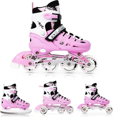 Produktbild von Verstellbare 4-in-1 Inline Skates für Mädchen und Jungen