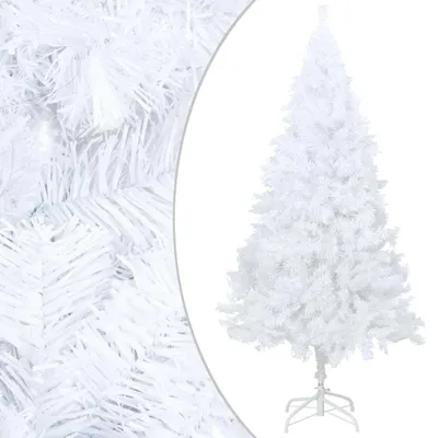 Obrázek produktu pro vidaXL Umělý vánoční stromek s osvětlením a ozdobami bílý 120 cm