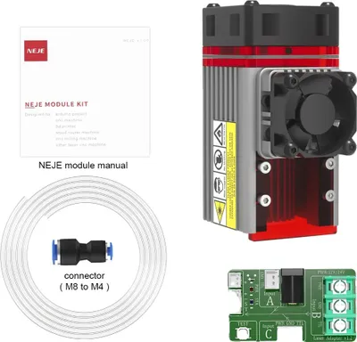Zdjęcie produktu dla Moduł laserowy, moc optyczna 12 W, regulowane ogniskowanie, zestawy laserowe A40640