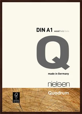 Produktbild von nielsen Holz Bilderrahmen Quadrum, 59,4x84,1 cm (A1), Wengé