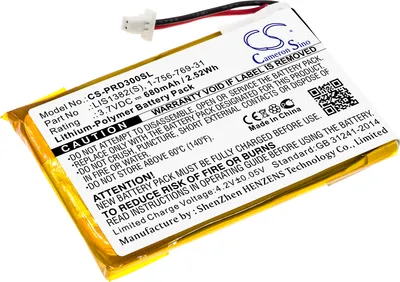 Produktbild von TECHTEK Akku Kompatibel mit [Sony] PRS-300, PRS-300BC, PRS-300RC, PRS-300SC Ersetzt 1-756-769-31, für 9702A50844, für 9924A60515, für LIS1382(S)