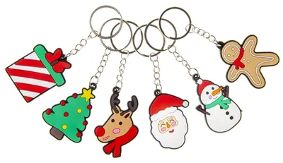 Productafbeelding van Duckiez Sleutelhanger Kerstmis - 48 stuks