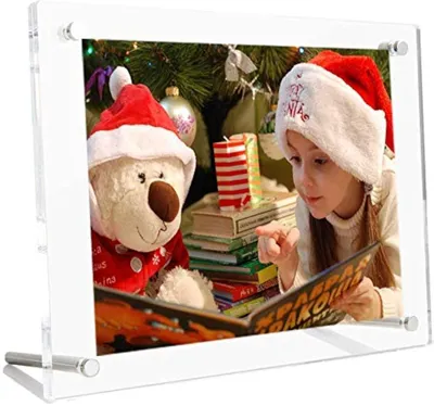 Productafbeelding van Omgoods- Fotolijst A4 - 2 Stuks - Acryl Fotolijst 8,5 x 11 - Tafelblad Display - Beschermend - Decoratieve Posterlijst - Foto Lijst