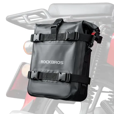 Produktbild von ROCKBROS Fahrradtasche 100% Wasserdicht Motorrad Gepäckträgertaschen mit Schultergurt 5-7L