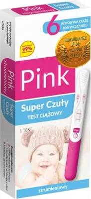 Zdjęcie produktu dla Strumieniowy Test Ciążowy Pink Do Samodzielnego Wykonania