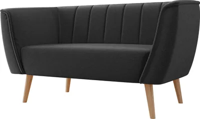 Produktbild von MIRJAN24 Sofa Pas 2, Polstersofa mit Wellenfeder, Holzfüße, Wohnzimmer Kollektion (Farbe: Kronos 34)
