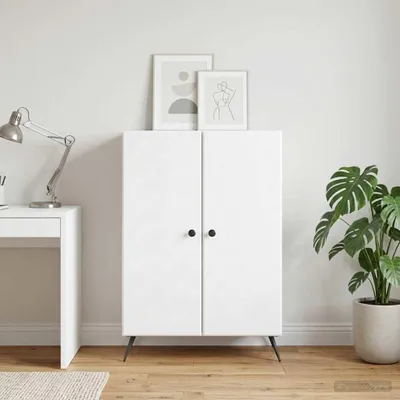Image de Buffet vidaXL blanc 66 x 34,5 x 90 cm en aggloméré