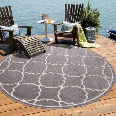 Produktbild von Teppich BERLIN 9001 LIGHT GRAY 120x120 RUND
