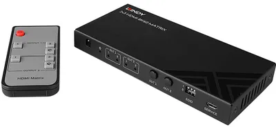 Productafbeelding van Lindy 38313 LINDY 2x2 HDMI 4K60 matrix