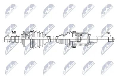 Produktbild von NTY NPW-PL-101 Antriebswelle Vorne Links für OPEL Astra J GTC (P10)