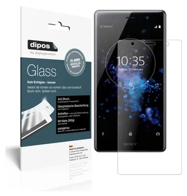 Produktbild von 2x Schutzfolie für Sony Xperia XZ2 Premium matt - Anti-Shock 9H Folie Glass