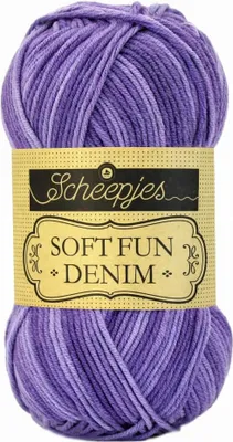 Produktbild von Scheepjes Softfun Denim 50g Violett 513