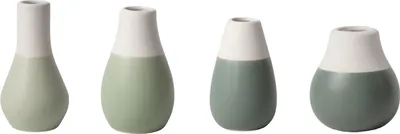 Image de Räder Mini Pastellvasen 4er Set grün D.4cm, H.4,5-8cm