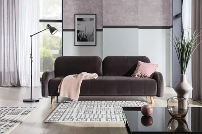Immagine prodotto di Divano componibile "Lümmel" a tre posti, divano modulare, imbottito in tessuto, ideale per creare un'ampia zona living