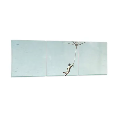 Produktbild von Bilder auf glas - 3 Teile - Vintage unwirklich Metapher - 90x30cm - Glasbilder - Wandbilder - Bilder - zum Aufhängen bereit - Wanddekoration aus Glas - Glas Bilder - Wandbild auf Glas - GCA90x30-4718
