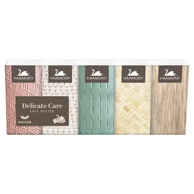 Obrázek produktu pro HARMONY DELICATE CARE BUTTER 3vrstvé papírové kapesníky - 10x10ks 30507