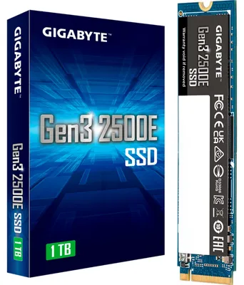 Produktbild von GIGABYTE Gen3 2500E SSD 1TB M.2 PCI Express 3.0 NVMe 3D NAND