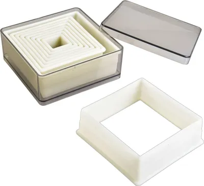 Produktbild von Nylon-Ausstechformen-Set quadratisch – 9-teilig