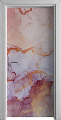 Produktbild von Tür Selbstklebende 90x210 cm Türfolie Türtapete Klebefolie - Farbiger Marmor