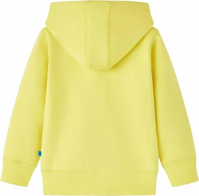 Produktbild von vidaXL Kinder-Kapuzenpullover mit Reißverschluss Hellgelb 92