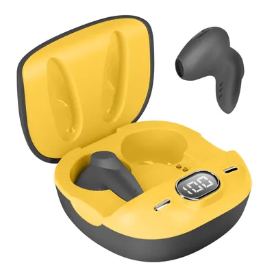 Obrázok produktu pre Slúchadlá LinQ Bluetooth s mikrofónom + dotykové ovládanie, čierna / žltá