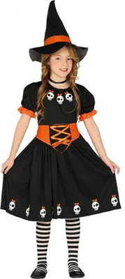 Obrázek produktu pro Děsivý kostým Čarodějnice s lebkami Halloween 2026