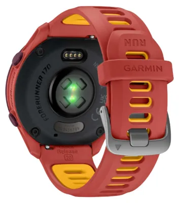 Produktbild von Garmin GPS-Sportuhr Forerunner 170 Music Mango Rot