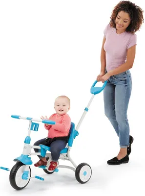 Zdjęcie produktu dla Little Tikes Pack 'n Go Trike, Chłopak, dziewczyna, Napęd na przednie koło, Wyprostowany, Dzieci, Pełne koła, Niebieski, Szary
