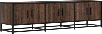 Immagine prodotto di vidaXL mobile TV marrone effetto rovere 150x35x41 cm materiale legno metallo
