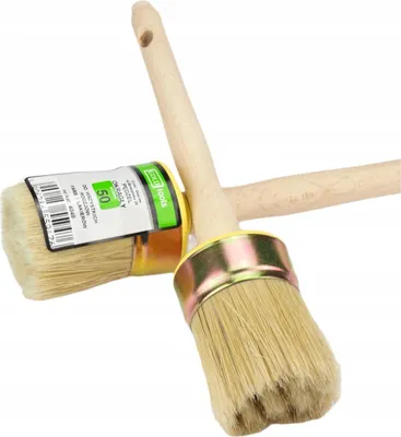 Produktbild von Runder Pinsel 50 mm Gold, lösungsmittelbeständig und borstenverlustfrei