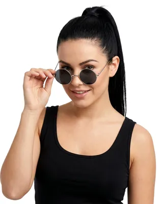 Produktbild von Nickelbrille Hippie für Erwachsene schwarz -