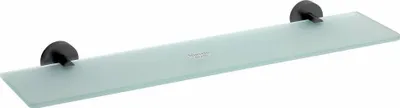 Zdjęcie produktu dla Półka szklana X-ROUND BLACK 600 mm, czarna