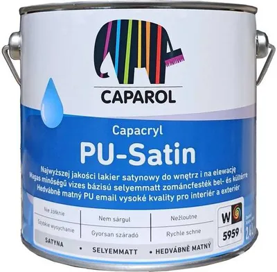 Produktbild von CAPAROL Capacryl PolyurethanSatin PolyurethanAcryllack Seidenmatt 2,4L Weiß