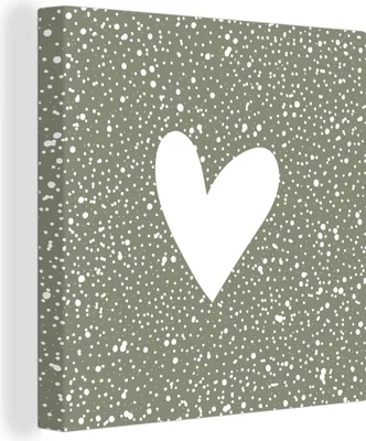 Obrázok produktu pre OneMillionCanvasses® - Maľba na plátne - Obraz na plátne Nástenná maľba na plátne - Srdce - dizajn - láska - 20x20cm - Fotografia na plátne - maľba na
