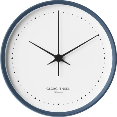 Obrázek produktu pro Modré nerezové hodiny Henning Koppel, 22 cm - Georg Jensen