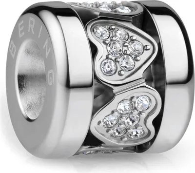 Produktbild von Bering Charm SparklingHeart-1 Edelstahl Zirkonia ARCTIC SYMPHONY COLLECTION