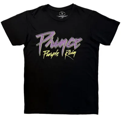Produktbild von Prince - "Purple Rain" T-Shirt für Herren/Damen Uni, 40-jähriges Jubiläum RO15694 (S) (Schwarz)