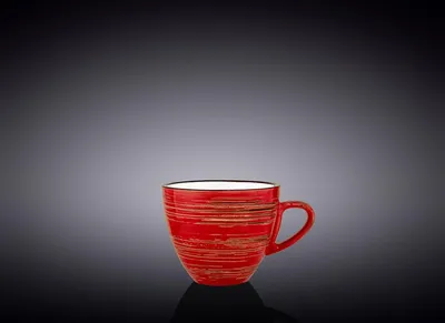 Produktbild von Wilmax Espressotasse 110 ml Rot aus Porzellan