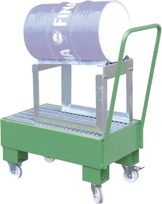 Produktbild von Bauer Fahrbare Auffangwanne AW 60-1 SRF, lackiert, Resedagrün