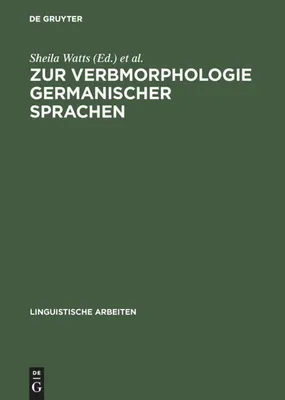 Produktbild von Zur Verbmorphologie germanischer Sprachen