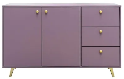 Produktbild von Kommode Siena Sideboard 138X86X41 Cm 2 Türen 3 Schubladen Kommode Siena Sideboard 138X86X41 Cm 2 Türen 3 Schubladen Lila