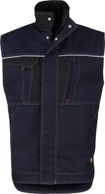 Produktbild von beb HANDWERK Herren Weste INFLAME Polyestermix Blau/Schwarz 60