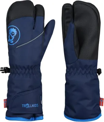 Produktbild von Trollkids 3 Finger Handschuhe Blau 4 Jungen,Mädchen Blau 4