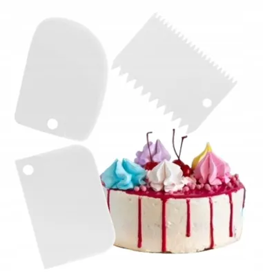 Immagine prodotto di Spatola da cucina per la decorazione di torte bianca 3 pezzi