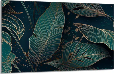 Image de Plaque de recouvrement pour cuisinière 80x52cm en 1 partie Couverture de plaque vitrocéramique Protection contre les éclaboussures, feuillage vert
