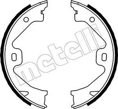 Produktbild von METELLI 53-0369 Handbremsbeläge für ROVER 75 (RJ) Handbremse 160,0mm
