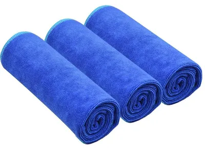 Produktbild von Mikrofaser-Sporthandtuch super saugfähig schnelltrocknend 40,6 x 81,3 cm Blau